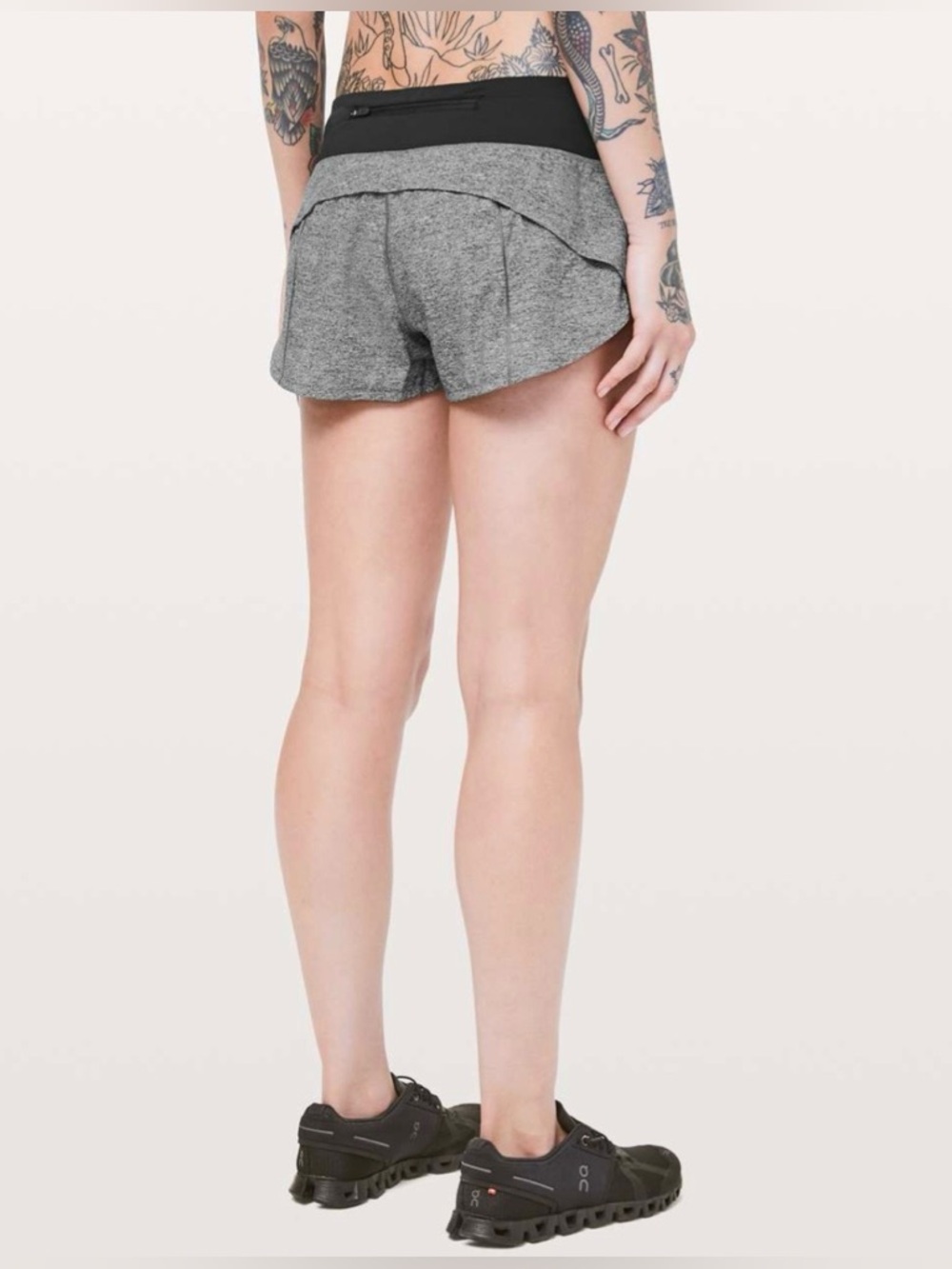 Lululemon Speed Up Short *2.5" Heather Lux Multi Black / Black Size 14
